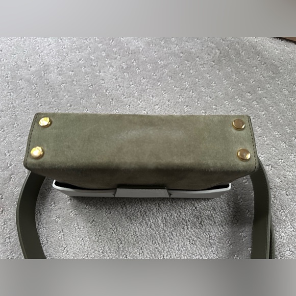 Yuzefi sude trim leather shoulder or waist bag - Picture 4 of 7